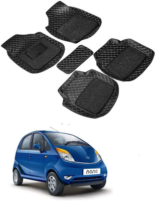 Autocom Leatherite 7D Mat For  Tata Nano(Black)