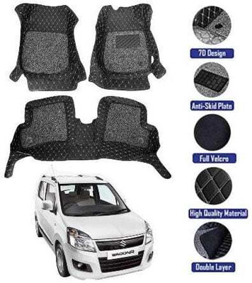 GENFRID Leatherite 7D Mat For  Maruti Suzuki WagonR Stingray(Black)