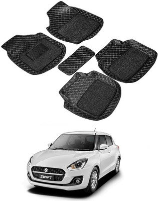 ARNEJA Leatherite 7D Mat For  Maruti Suzuki New Swift(Black)
