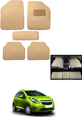 MATIES Leatherite Standard Mat For  Chevrolet Beat(Beige)