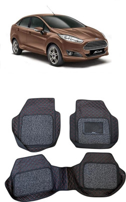 Arnejaa Leatherite 7D Mat For  Ford Fiesta(Red, Black)