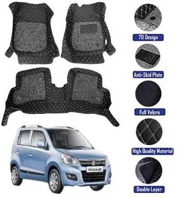 GENFRID Leatherite 7D Mat For  Maruti Suzuki WagonR(Black)