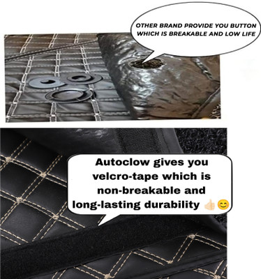 Autoclow Leatherite 7D Mat For  Hyundai Alcazar(Black)