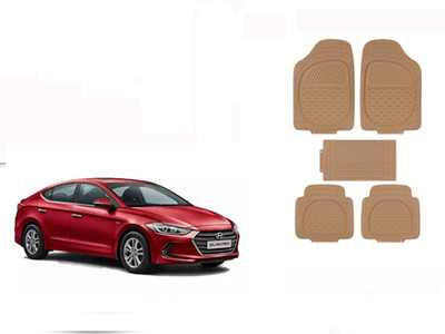 Autorepute Rubber Standard Mat For  Hyundai Elantra(Beige)