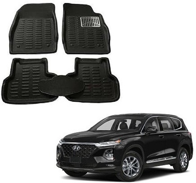 SLSHILPA Plastic 3D Mat For  Hyundai SantaFe(Black)