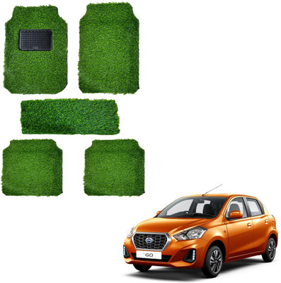 Oshotto Rubber, Plastic Standard Mat For  Datsun Go, Redi GO(Green)