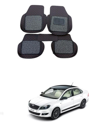 Autocom Leatherite 7D Mat For  Skoda Rapid(Black)