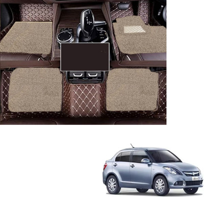 Autoclow Leatherite 7D Mat For  Maruti Suzuki Swift Dzire(Brown, Beige)
