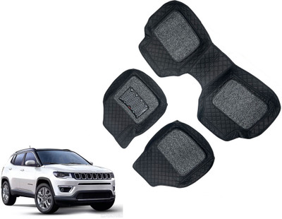 AUTO PEARL Leatherite 7D Mat For  Jeep Compass(Black)
