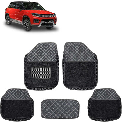 VIAZ VENTURES Leatherite 7D Mat For  Maruti Suzuki Vitara Brezza(Black)