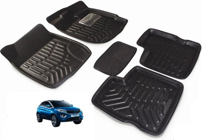 Auto Hub PVC 3D Mat For  Tata Nexon(Black)