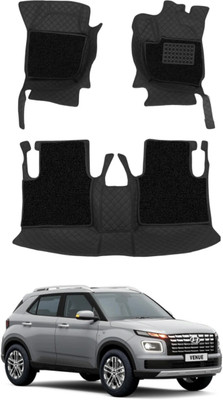 TOFIT ENTERPRISES Leatherite 7D Mat For  Hyundai Venue(Black)
