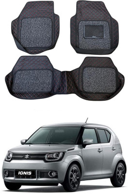 Arnejaa Leatherite 7D Mat For  Maruti Suzuki Ignis(Red, Black)