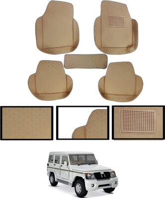 ABJD Leatherite 7D Mat For  Mahindra Bolero(Beige)