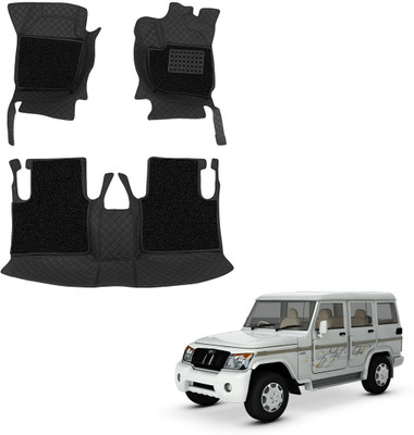 AUTOiSTiX Leatherite 7D Mat For  Mahindra Bolero(Black, Black)