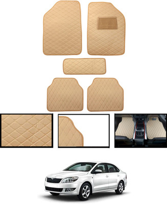 MATIES Leatherite Standard Mat For  Skoda Rapid(Beige)