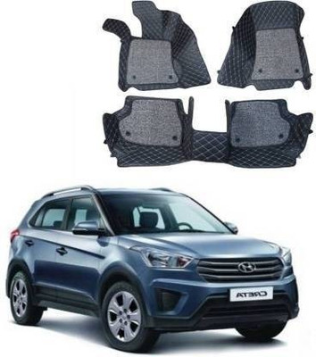 STYLE CHOICE Leather 7D Mat For  Hyundai Creta(Black)