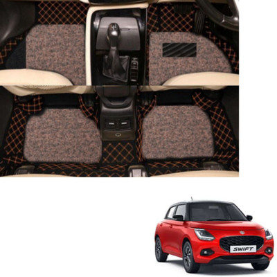 Autoclow Leatherite 7D Mat For  Maruti Suzuki Baleno(Beige, Brown)