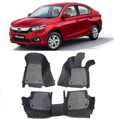 TOFIT ENTERPRISE Leatherite 7D Mat For  Honda Amaze(Black)