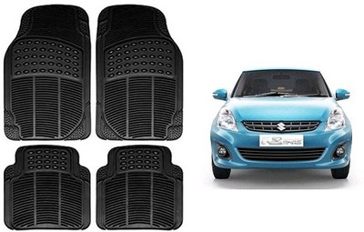 SLSHILPA Rubber Standard Mat For  Maruti Suzuki Swift Dzire(Black)