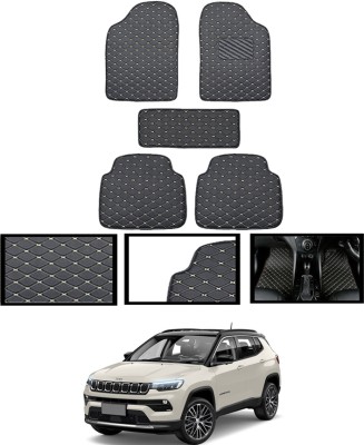 ABJD Leatherite Standard Mat For  Jeep Compass(Black)