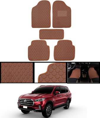 MSNP Leatherite Standard Mat For  MG Gloster(Brown)