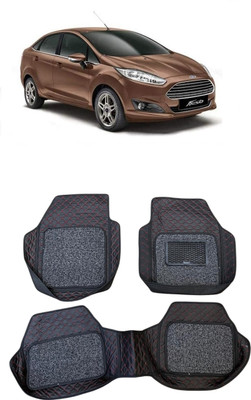 ARNEJA Leatherite 7D Mat For  Ford Fiesta(Red, Black)