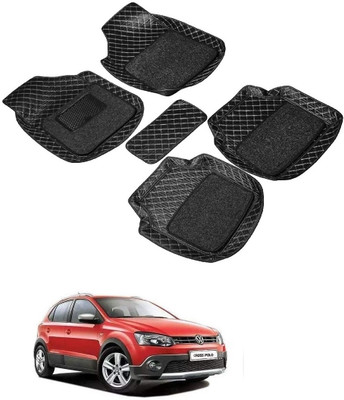 ARNEJA Leatherite 7D Mat For  Volkswagen Polo Cross(Black)