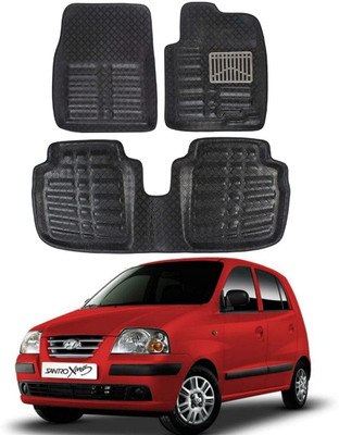Ds enterprise PVC 5D Mat For  Hyundai Santro Xing(Black)