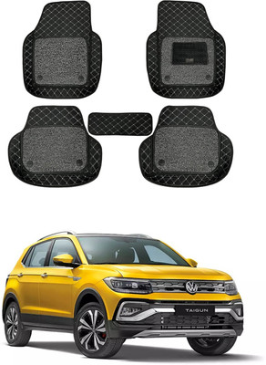 RKPSP Leatherite 7D Mat For  Volkswagen Taigun(Black)