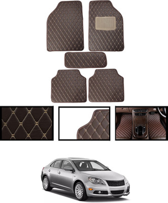 MATIES Leatherite Standard Mat For  Maruti Suzuki Kizashi(Brown)