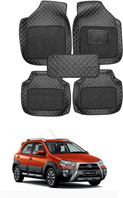 arneja trading company Leatherite 7D Mat For  Toyota Etios Cross(Black)