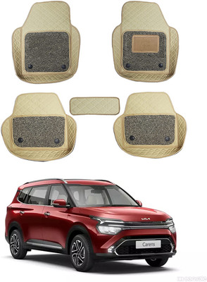 RKPSP Leatherite 7D Mat For  Kia Carens(Beige)