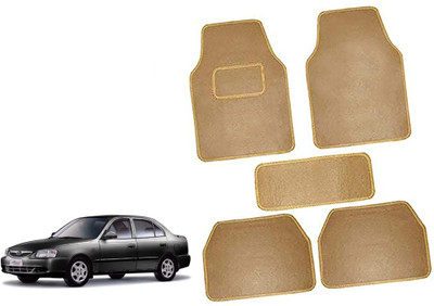 AUTO PEARL Polyester Standard Mat For  Hyundai Accent(Beige)