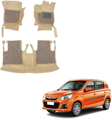 TOFIT ENTERPRISE Leatherite 7D Mat For  Maruti Alto K10(Beige, Maroon)