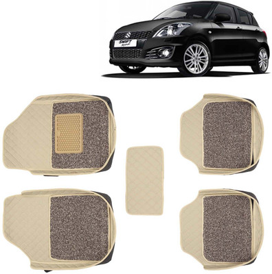Kingsway Leatherite 7D Mat For  Maruti Suzuki Swift(Beige)