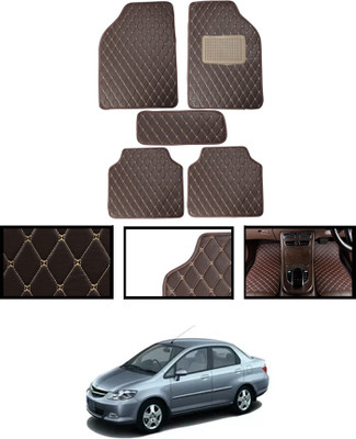 MSNP Leatherite Standard Mat For  Honda City ZX(Brown)