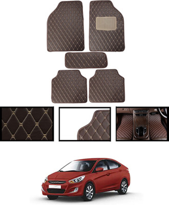 AYW Leatherite Standard Mat For  Mahindra Verna(Beige)