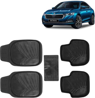 Kingsway PVC Tray Mat For  Skoda Octavia(Black)