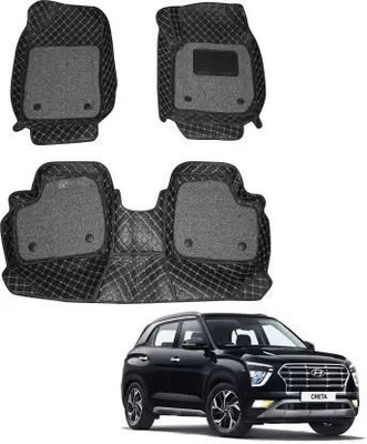 TOFIT ENTERPRISE Leather 7D Mat For  Hyundai Creta(Black)