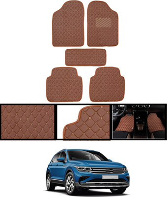 AYW Leatherite Standard Mat For  Volkswagen Tiguan(Orange)