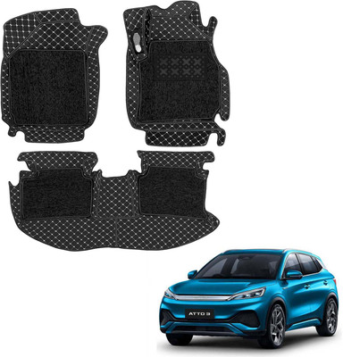 COSMOGEAR Leatherite 7D Mat For  Universal For Car(Black)