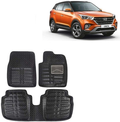 arneja trading company Polyutherine 3D Mat For  Hyundai Creta(Black)