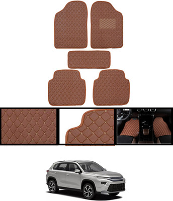 CCMM Leatherite Standard Mat For  Toyota Universal For Car(Brown)