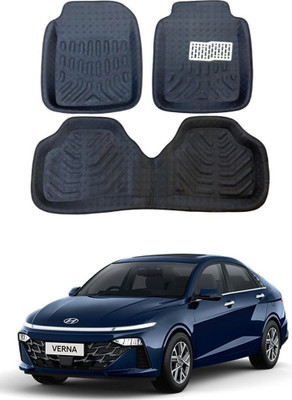 arneja trading company Polyutherine 3D Mat For  Hyundai Verna(Black)