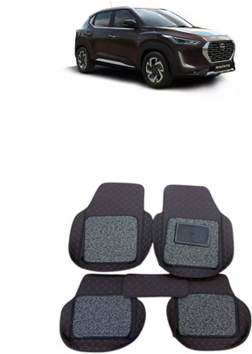 Arnejaa Leatherite 7D Mat For  Nissan Magnite(Red, Black)