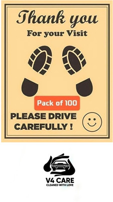 V4CARE Paper Disposable Paper Mat For  Universal For Car(Brown)