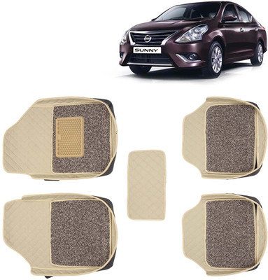 Kingsway Leatherite 7D Mat For  Nissan Sunny(Beige)