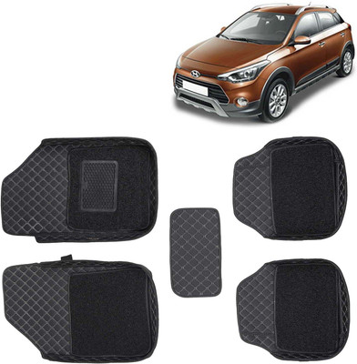 Kingsway Leatherite 7D Mat For  Hyundai i20 Active(Black)