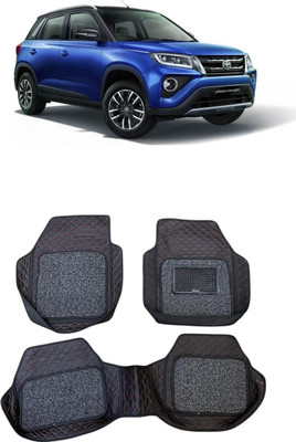 ARNEJA Leatherite 7D Mat For  Toyota Urban Cruiser(Red, Black)